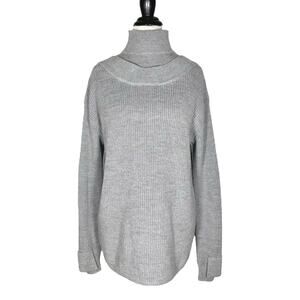 Zara | Women | 100% Wool Ribbed Knit Long Sleeve Turtle Neck Sweater | Small